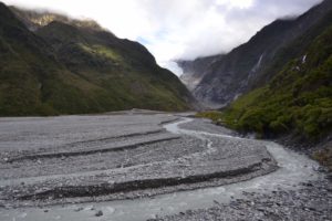Glaciers in Te Wahipounamu Franz Josef Glacier in New Zealand