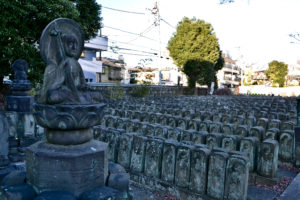 jyomyo in temple 84000 jizo stone figures Tokyo - Best travel tips for Japan