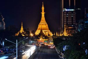 Sule pagode yangon Myanmar Burma