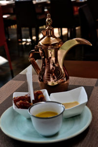 Traditional cardamom coffee in Bahrain Manama