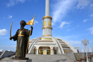 Ashgabat turkmenistan Independence Monument Ruhnama Book monument