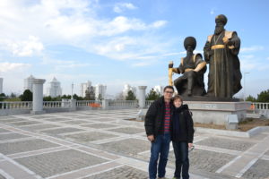 Saskia Hohe Ashgabat turkmenistan Independence Monument Ruhnama Book monument
